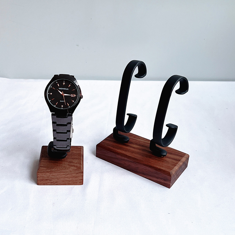 Jewelry And Watches Inc - Деревянная С-образная подставка для часов, органайзер