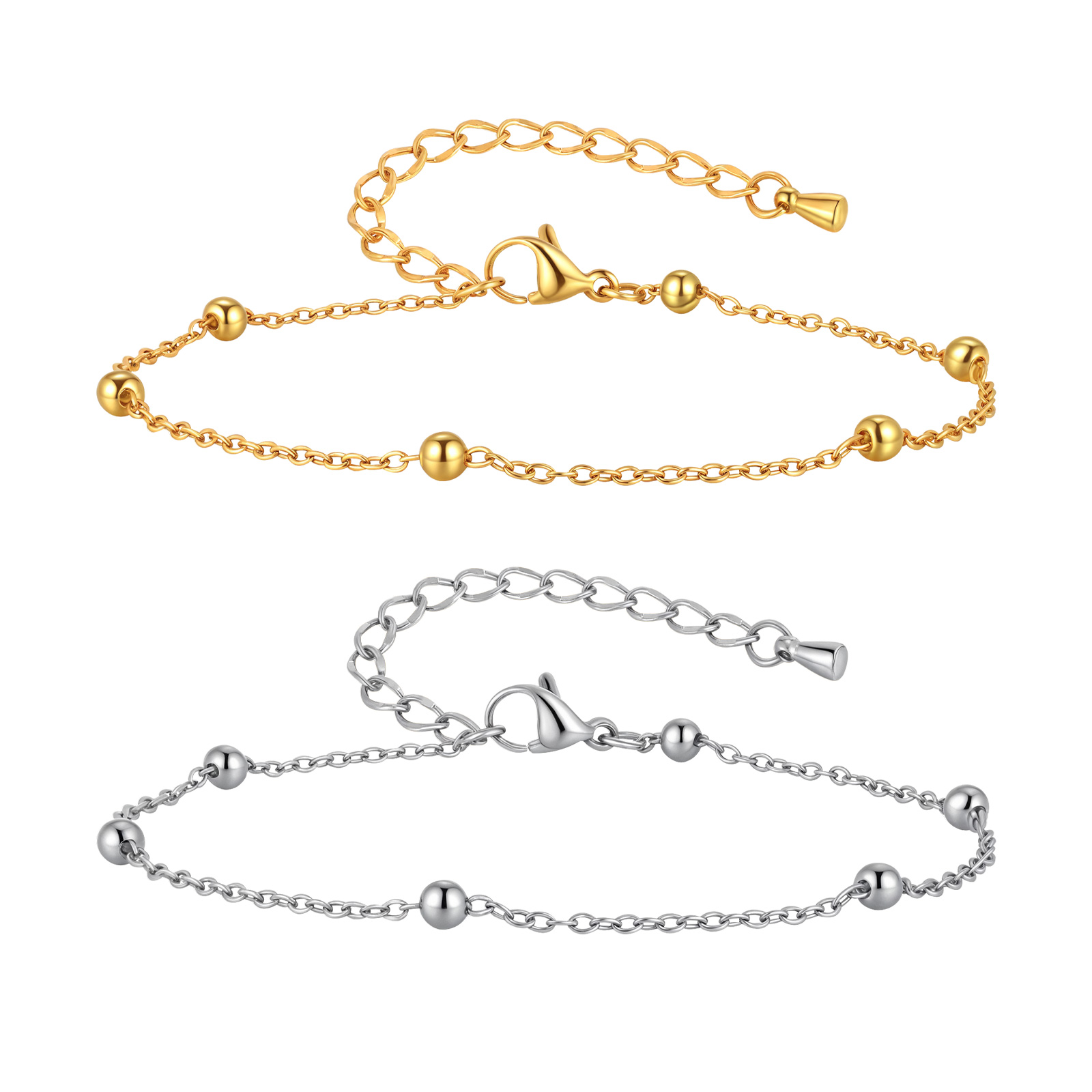 Jc Jewelry & Watches Photos - Ножной браслет из нержавеющей стали с