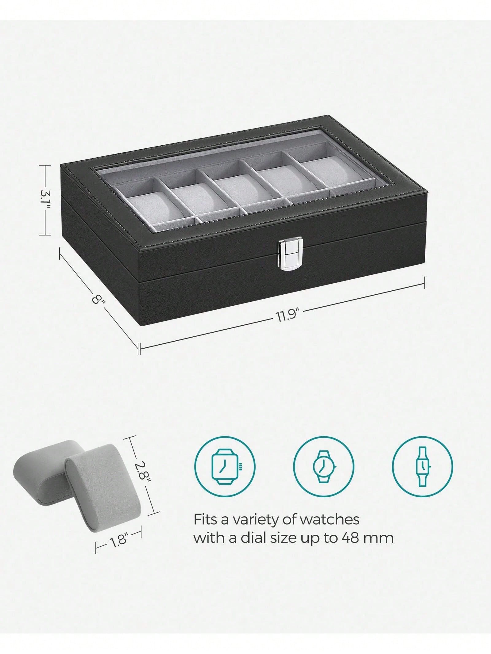 Шкатулка для часов на 12 отдел – обзор и цена Watch Display Box